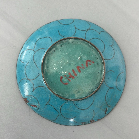 Antique Chinese Cloisonné Small Dishes - Picture 7 of 8